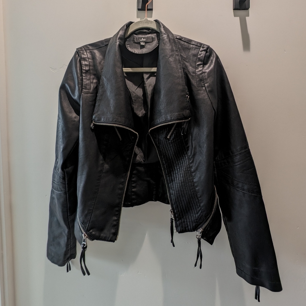 Black Leather Lulus Jacket